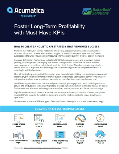 Foster Long-Term Profitability with Must-Have KPIs