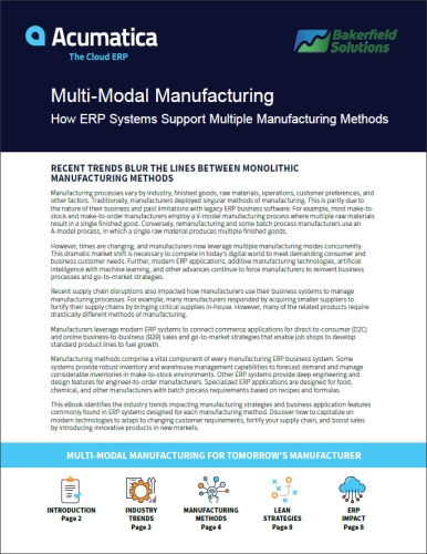 Multi-Modal Manufacturing eBook