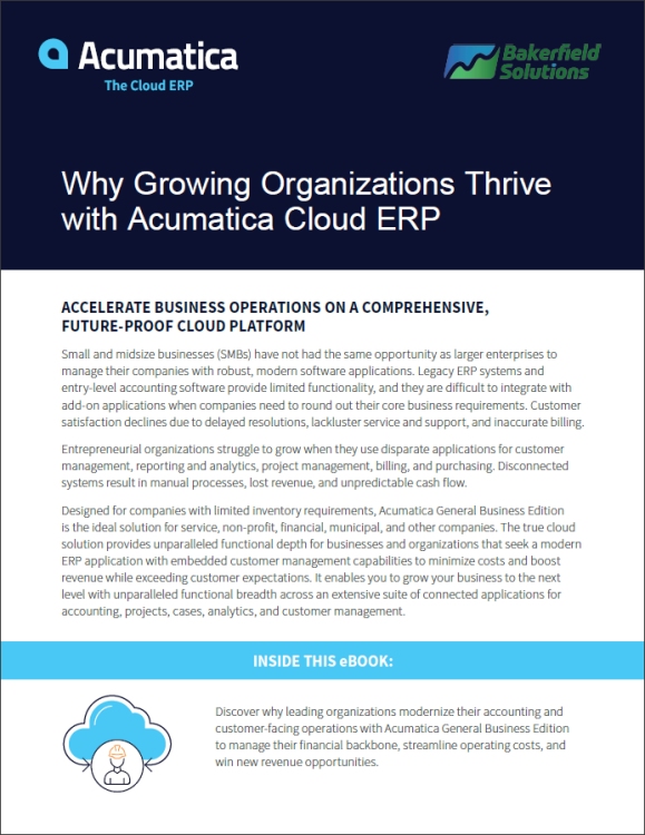 Why Growing Organizations Thrive with Acumatica Cloud ERP
