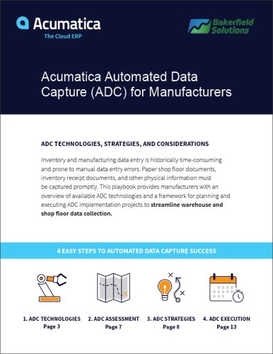 Acumatica Automated Data Capture (ADC) for Manufacturers